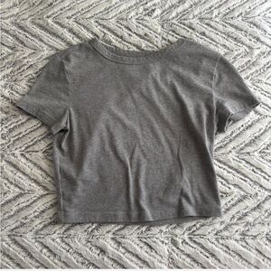 Wild Fable Gray Crop Top Tee